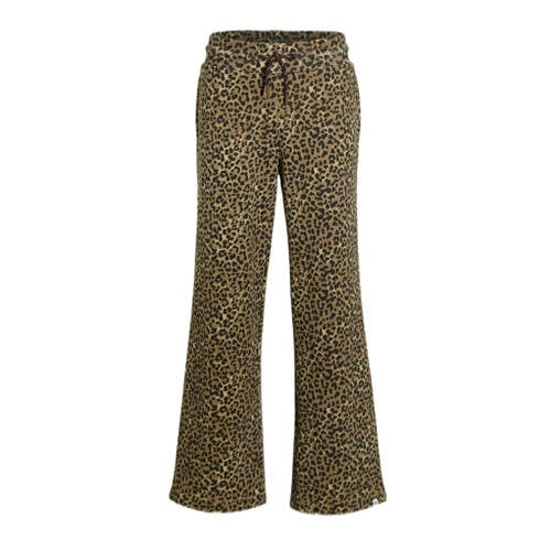Me & My Monkey flared broek panterprint afbeelding