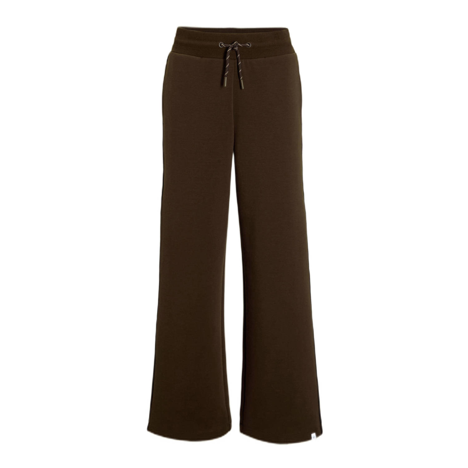 Me & My Monkey broek met streep donkerbruin