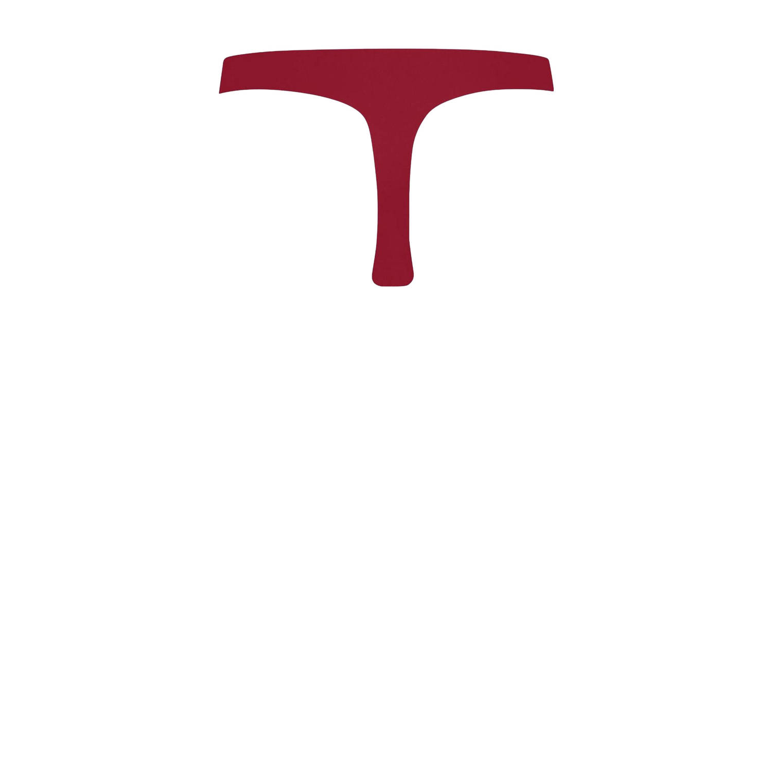 Moodies Undies naadloze menstruatiestring light rood