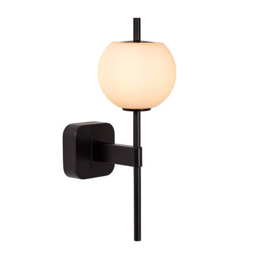 Lucide ELDA - Wandlamp Badkamer - 1xG9 - IP44 - Zwart afbeelding