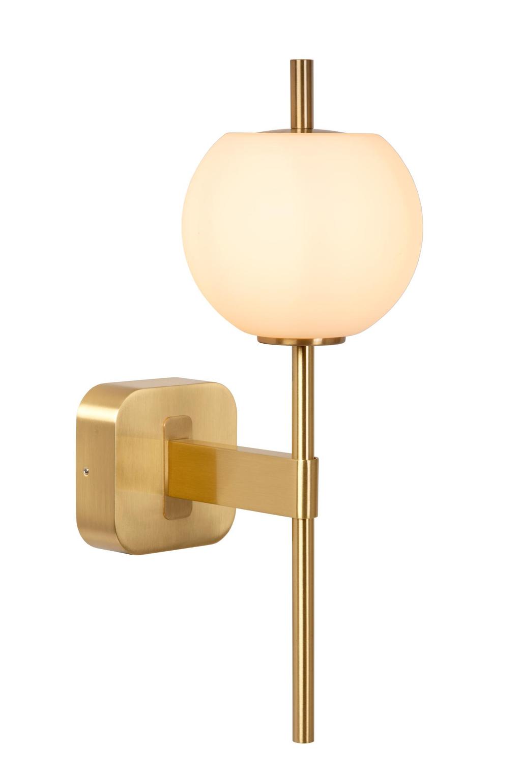 Lucide ELDA - Wandlamp Badkamer - 1xG9 - IP44 - Mat Goud / M