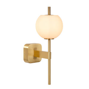 ELDA - Wandlamp Badkamer - 1xG9 - IP44 - Mat Goud / M  