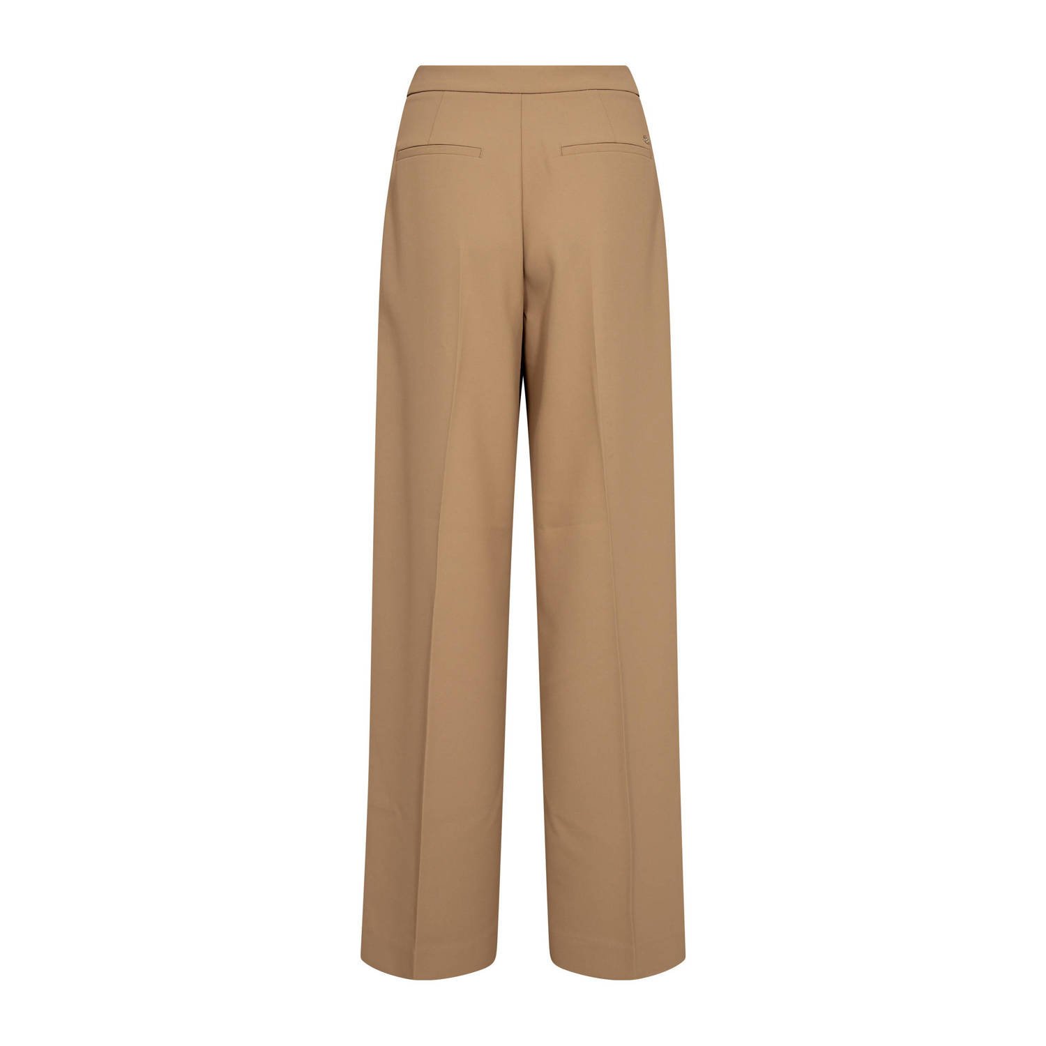 Mos Mosh straight high waist pantalon lichtbruin
