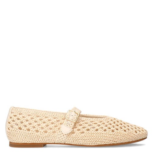 Manfield raffia ballerina's ecru afbeelding