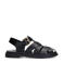 Sacha leren sandalen zwart