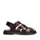 Sacha leren sandalen donkerbruin