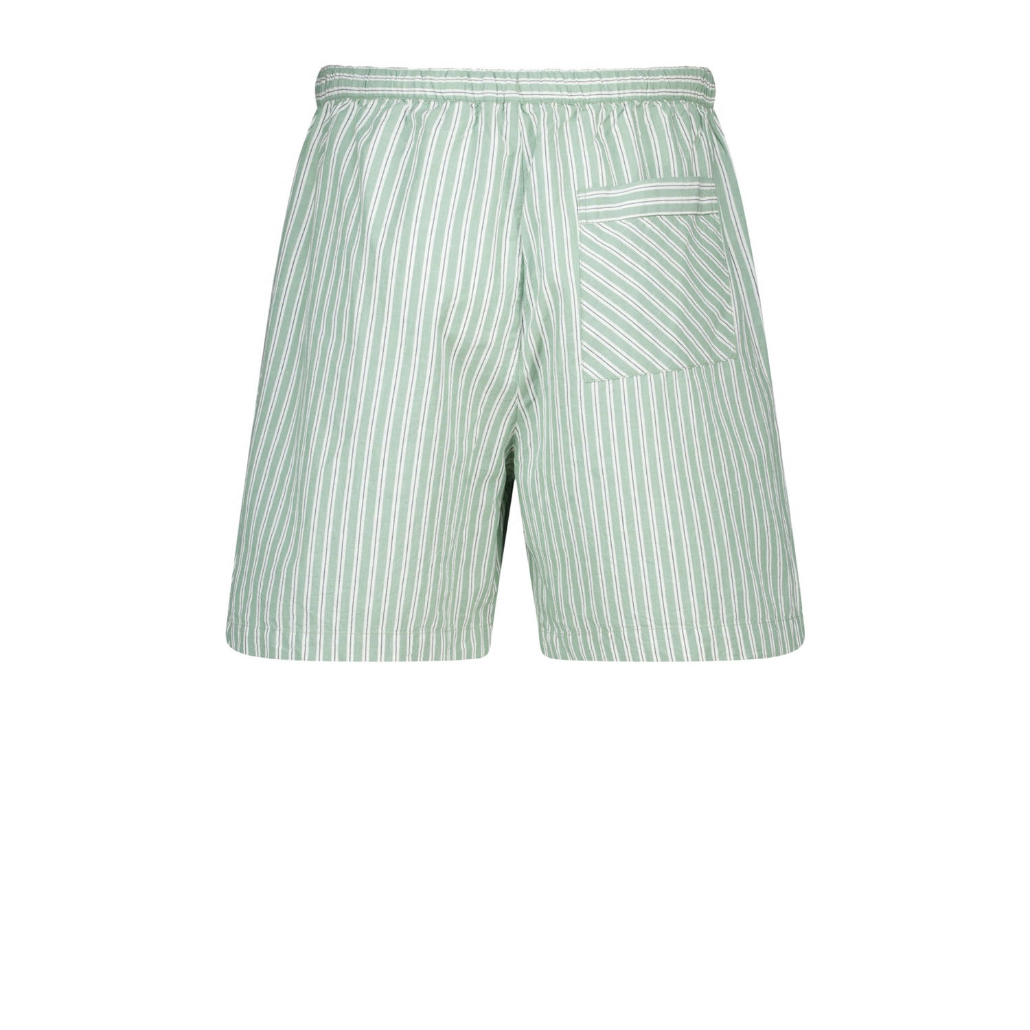 America Today pyjamashort Lennon groen wit