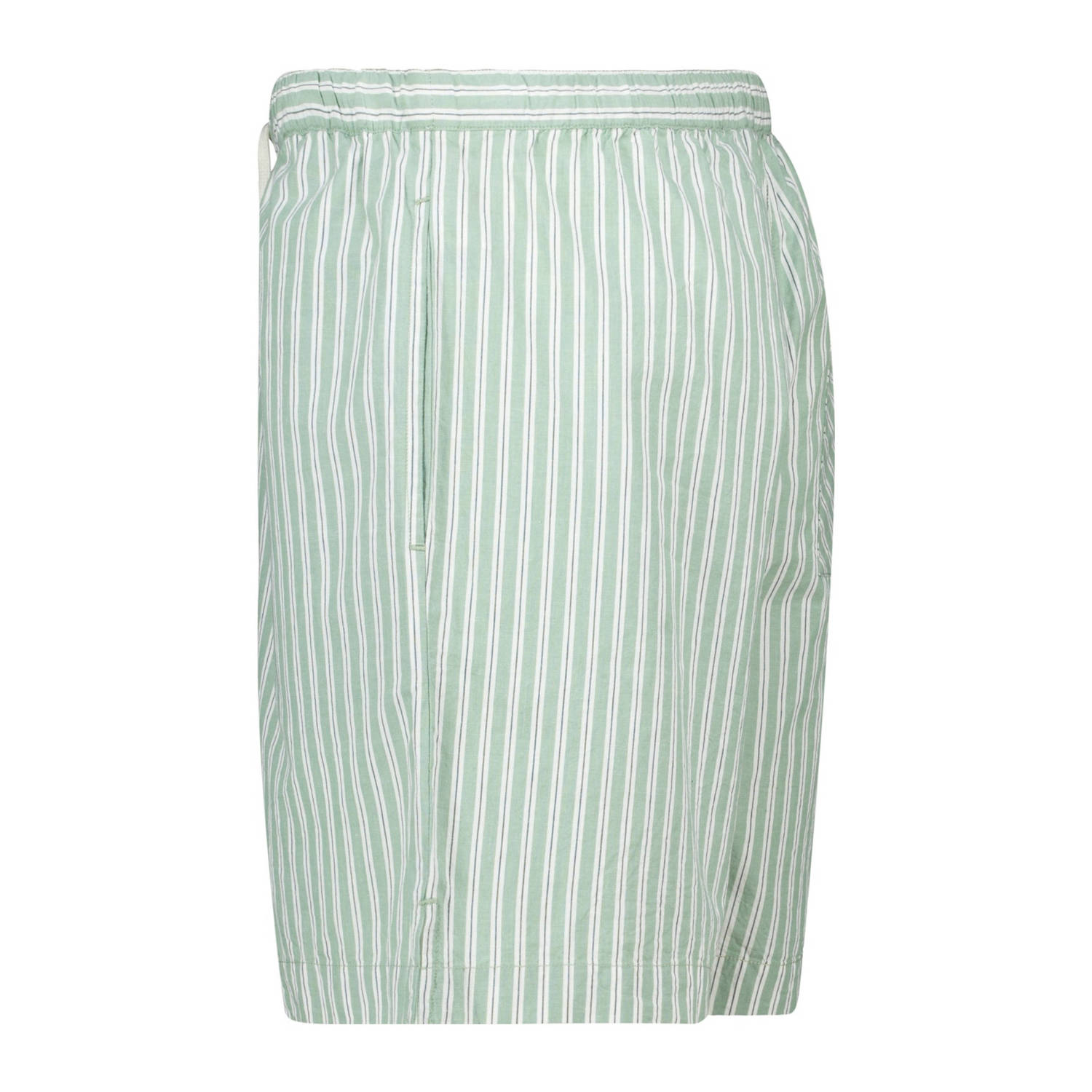 America Today pyjamashort Lennon groen wit