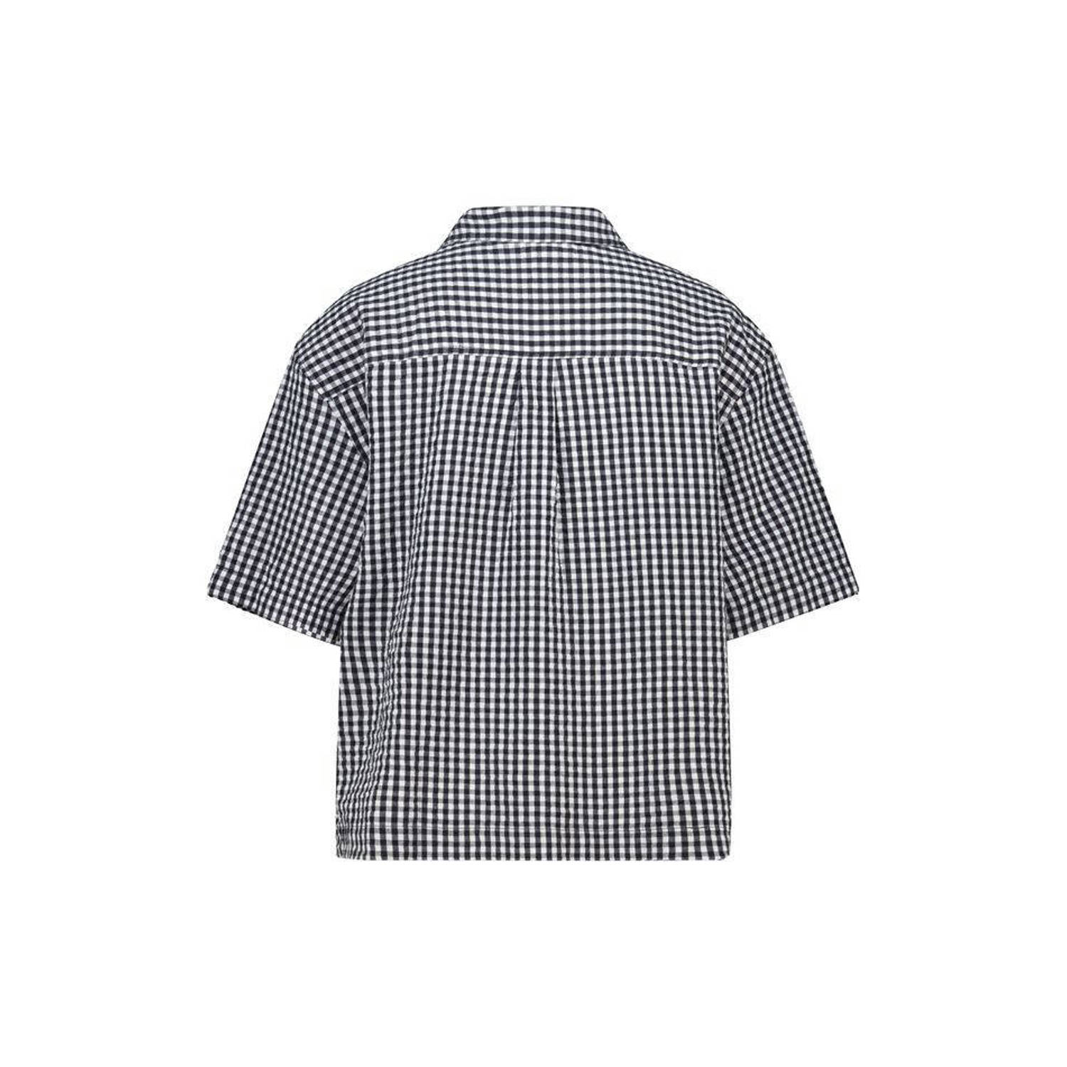 America Today blouse Layne zwart wit