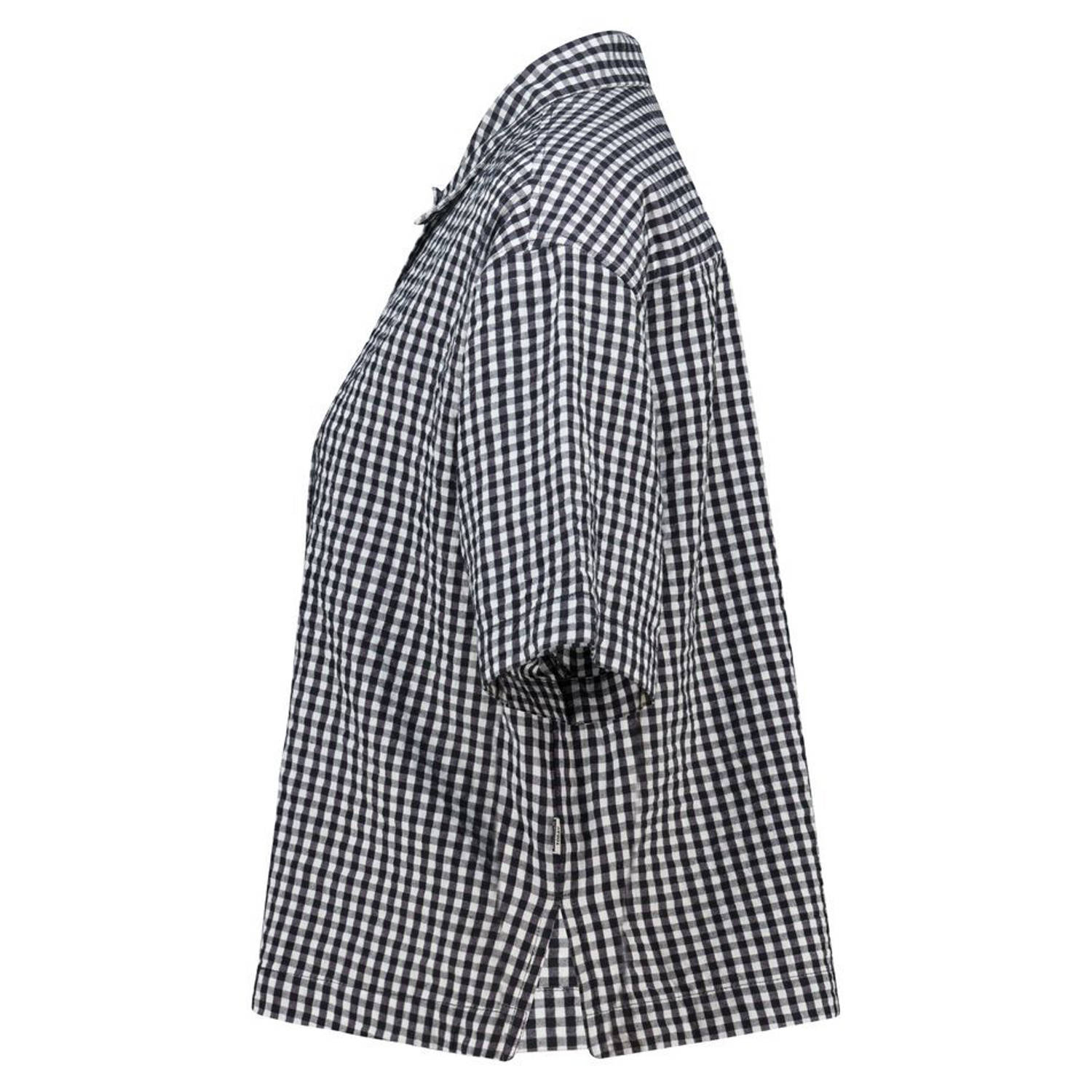 America Today blouse Layne zwart wit