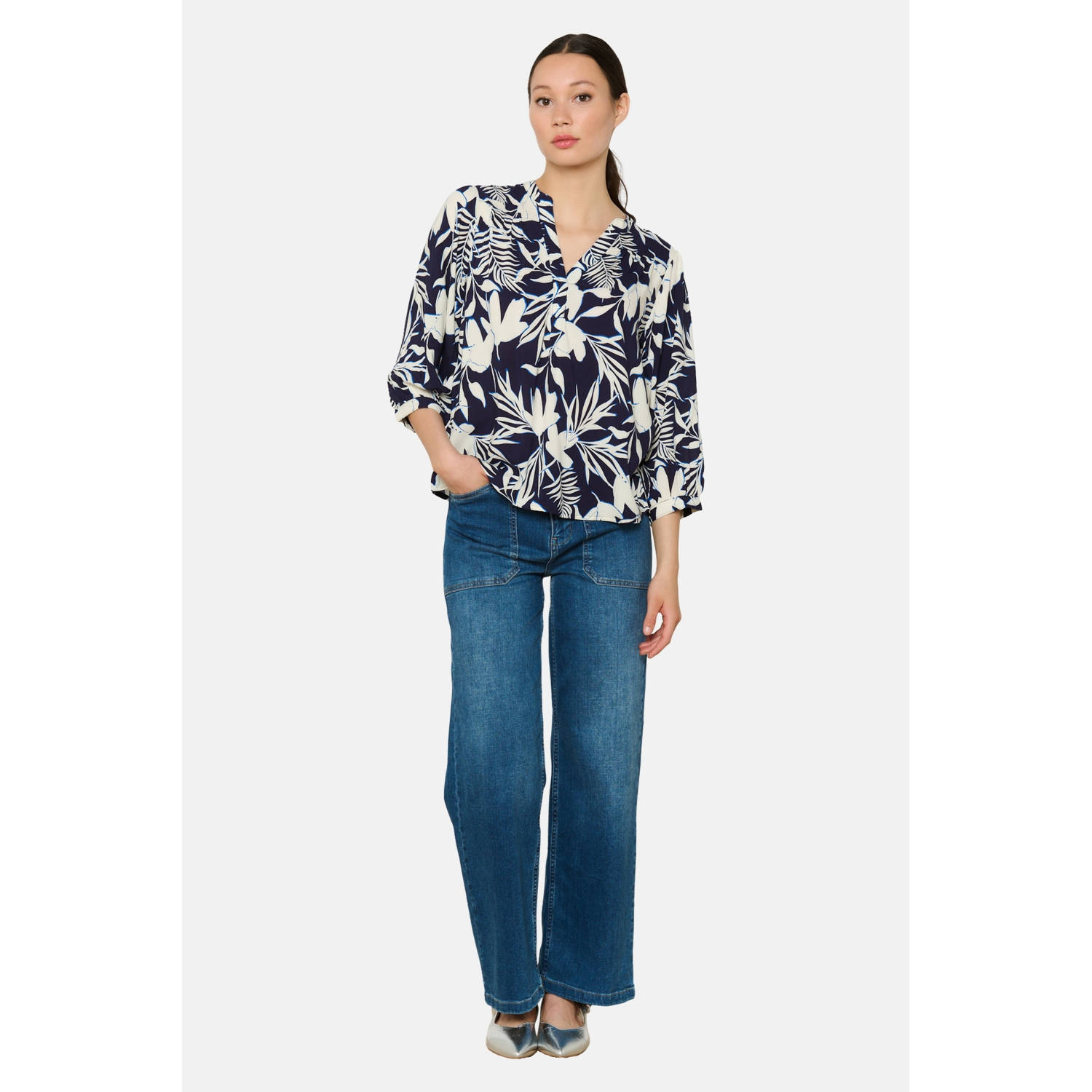 LOLALIZA blousetop donkerblauw