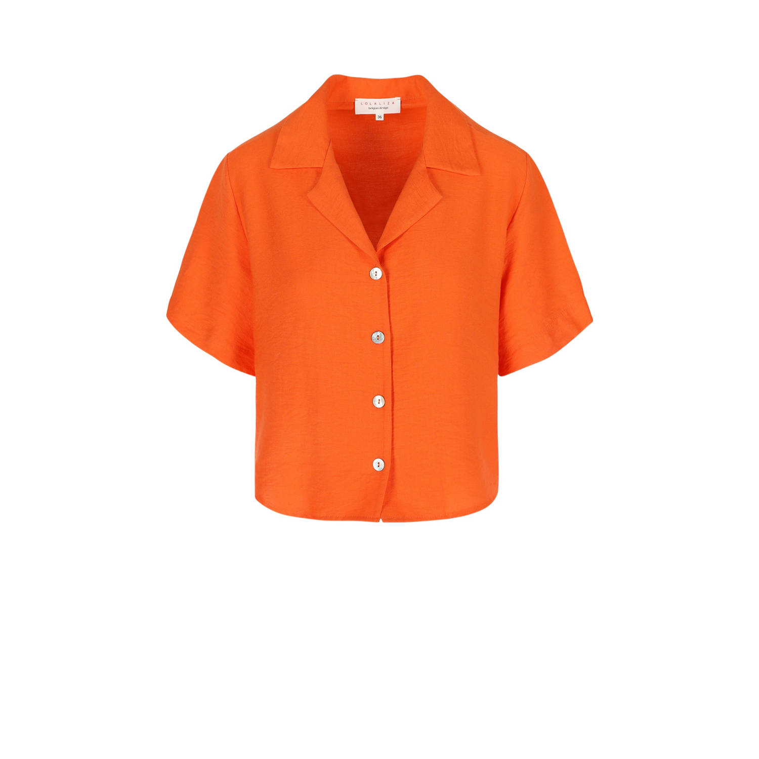LOLALIZA Romy Monteiro x Wehkamp blouse oranje