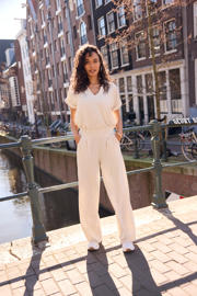thumbnail: Romy Monteiro x LOLALIZA x Wehkamp wide leg casual broek ecru