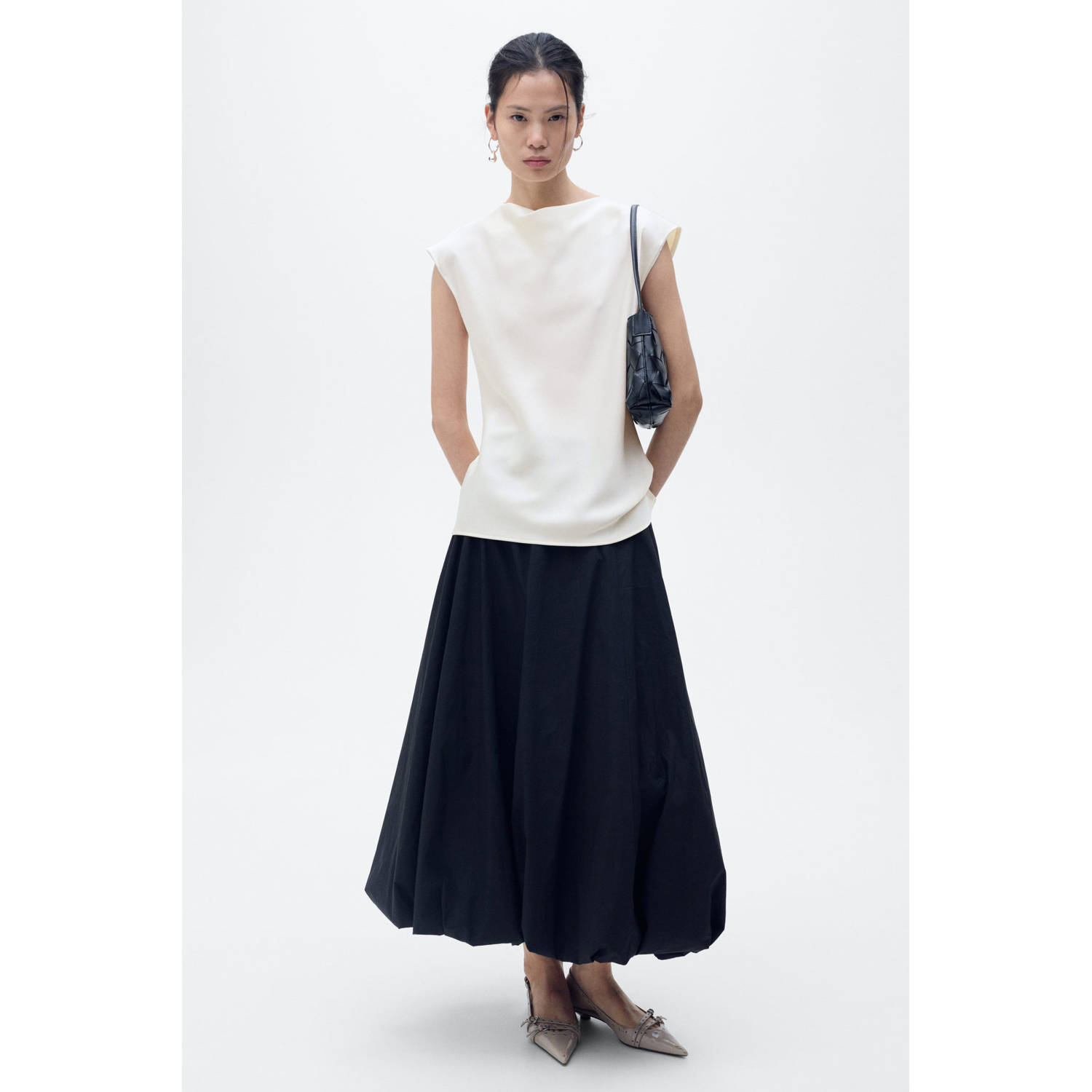 Mango top ecru
