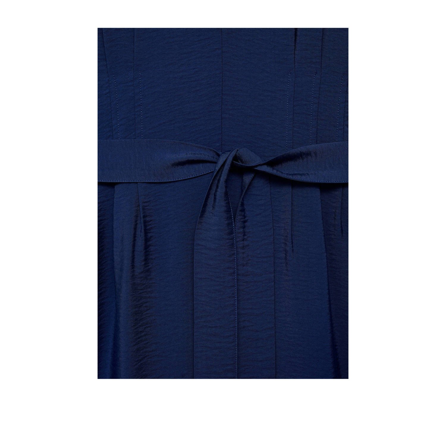 Mango wide leg jumpsuit donkerblauw