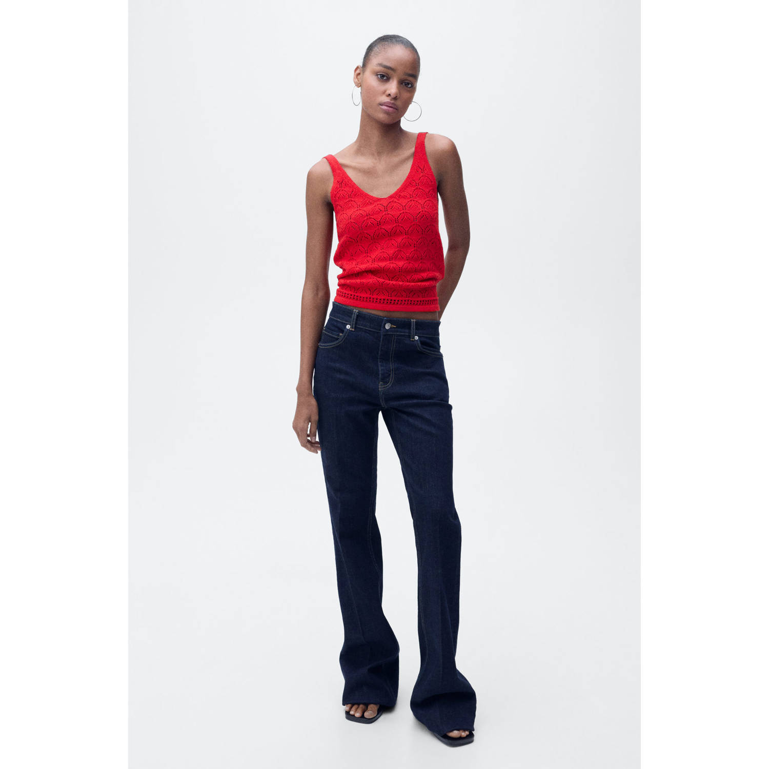 Mango top gebreid