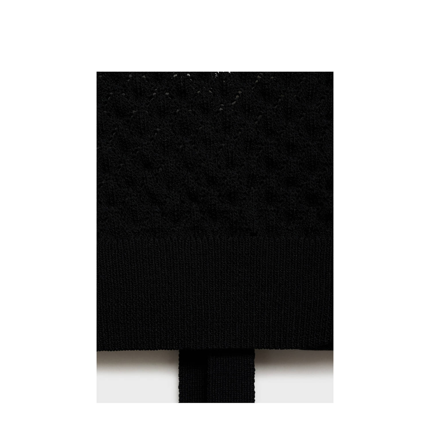 Mango top zwart broderie