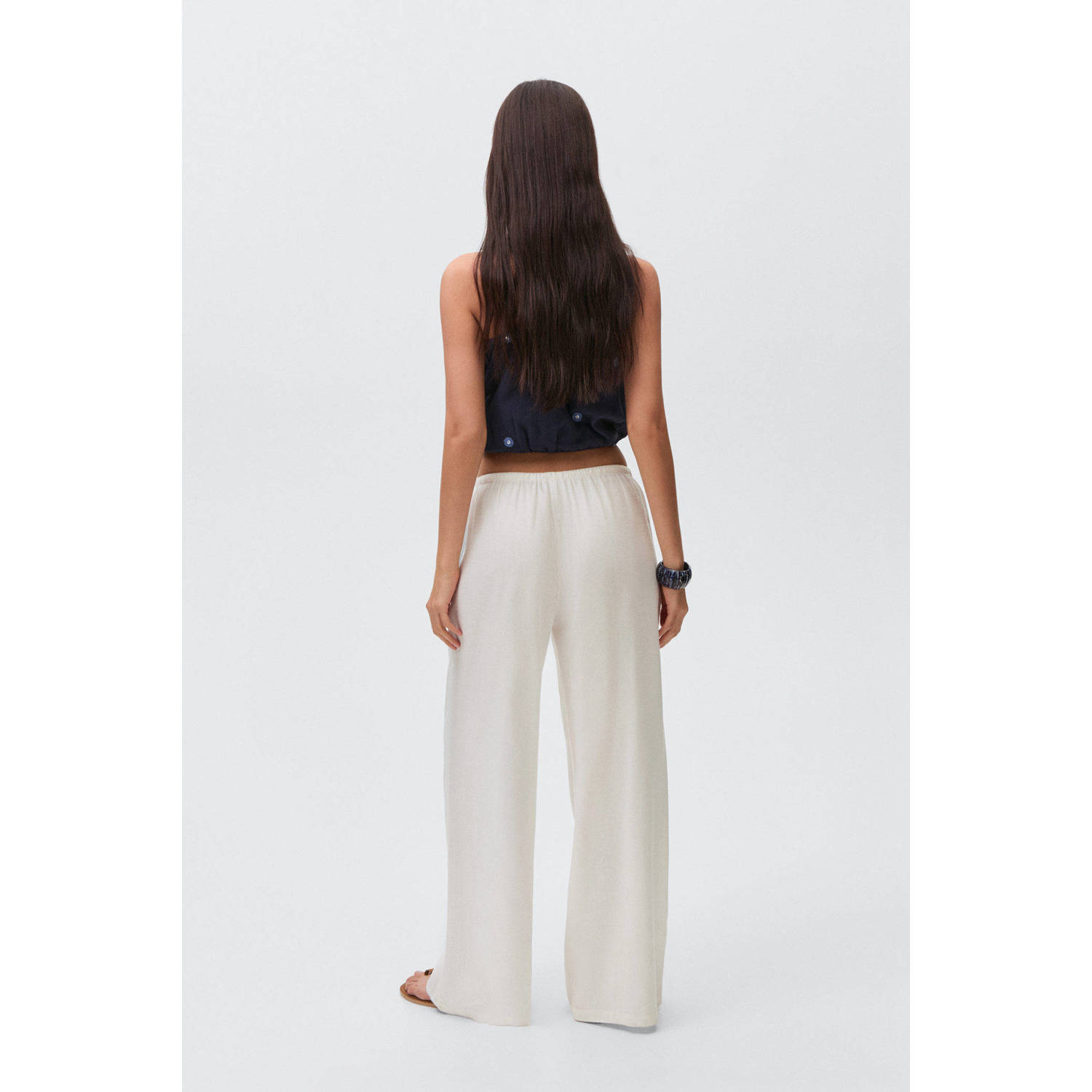 MANGO TEEN casual broek ecru