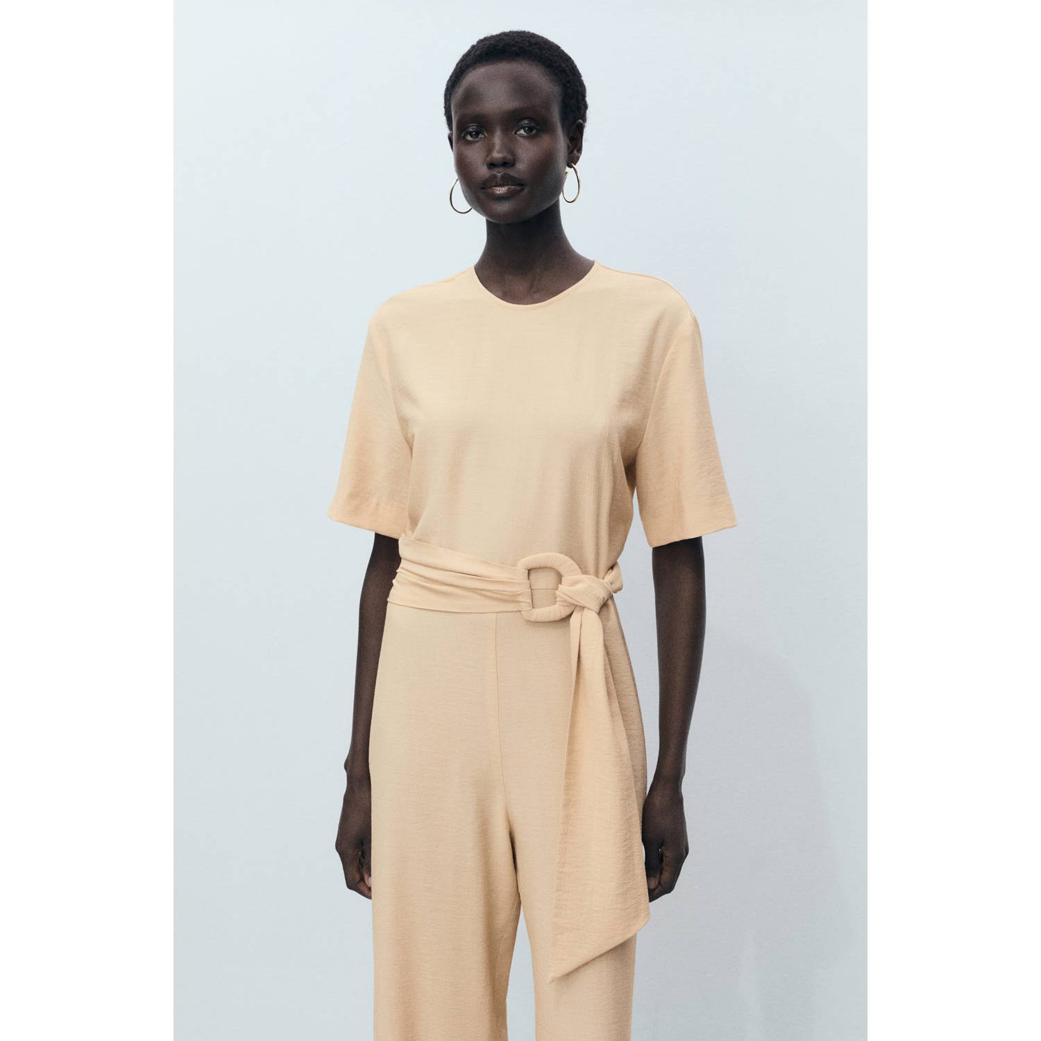 Mango jumpsuit beige