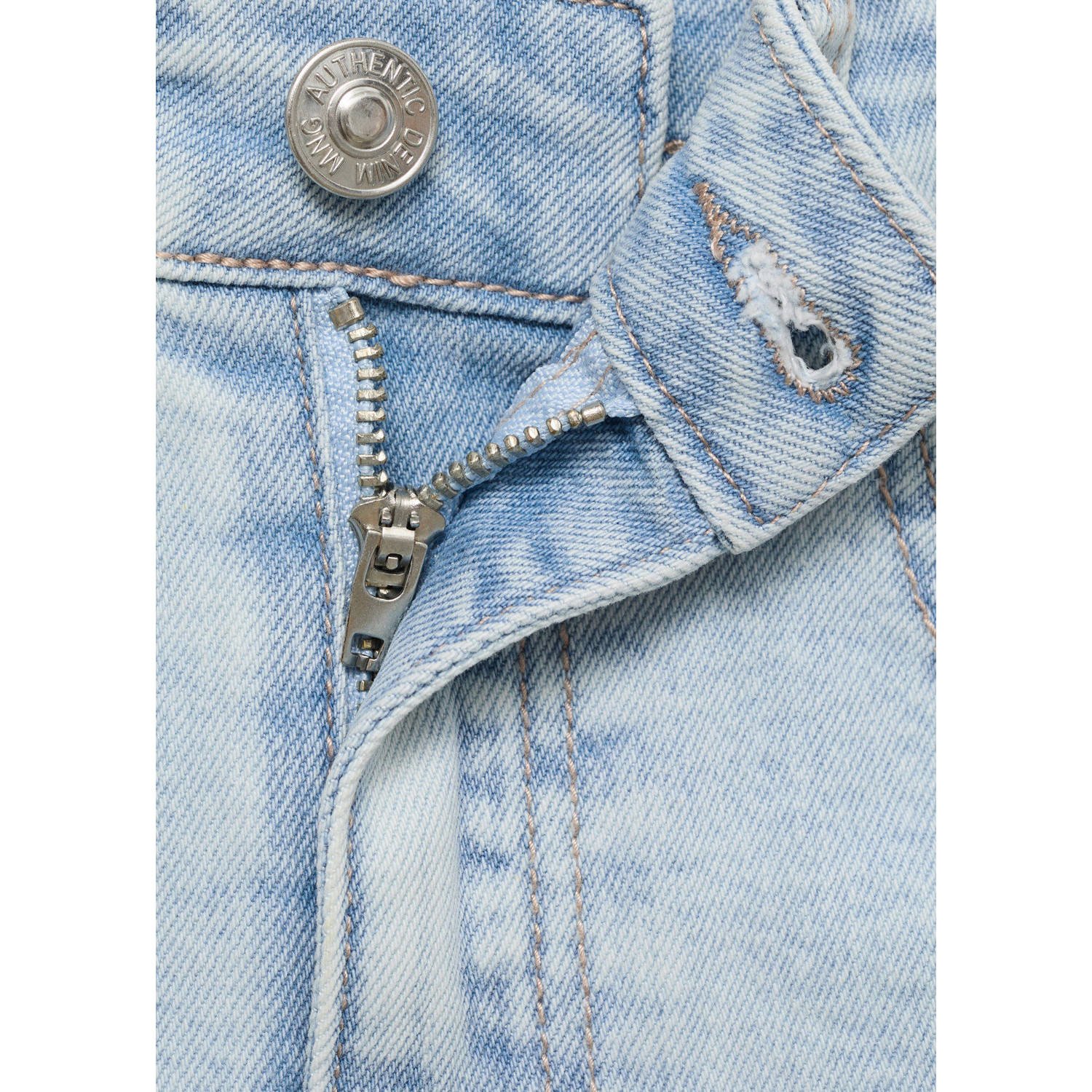 MANGO TEEN denim spijkerrok light blue denim