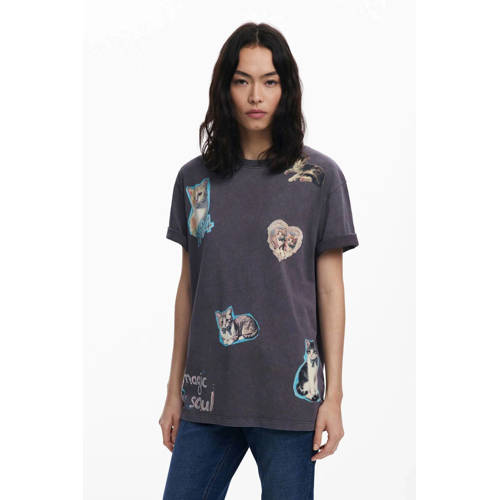 Desigual T-shirt grijs afbeelding