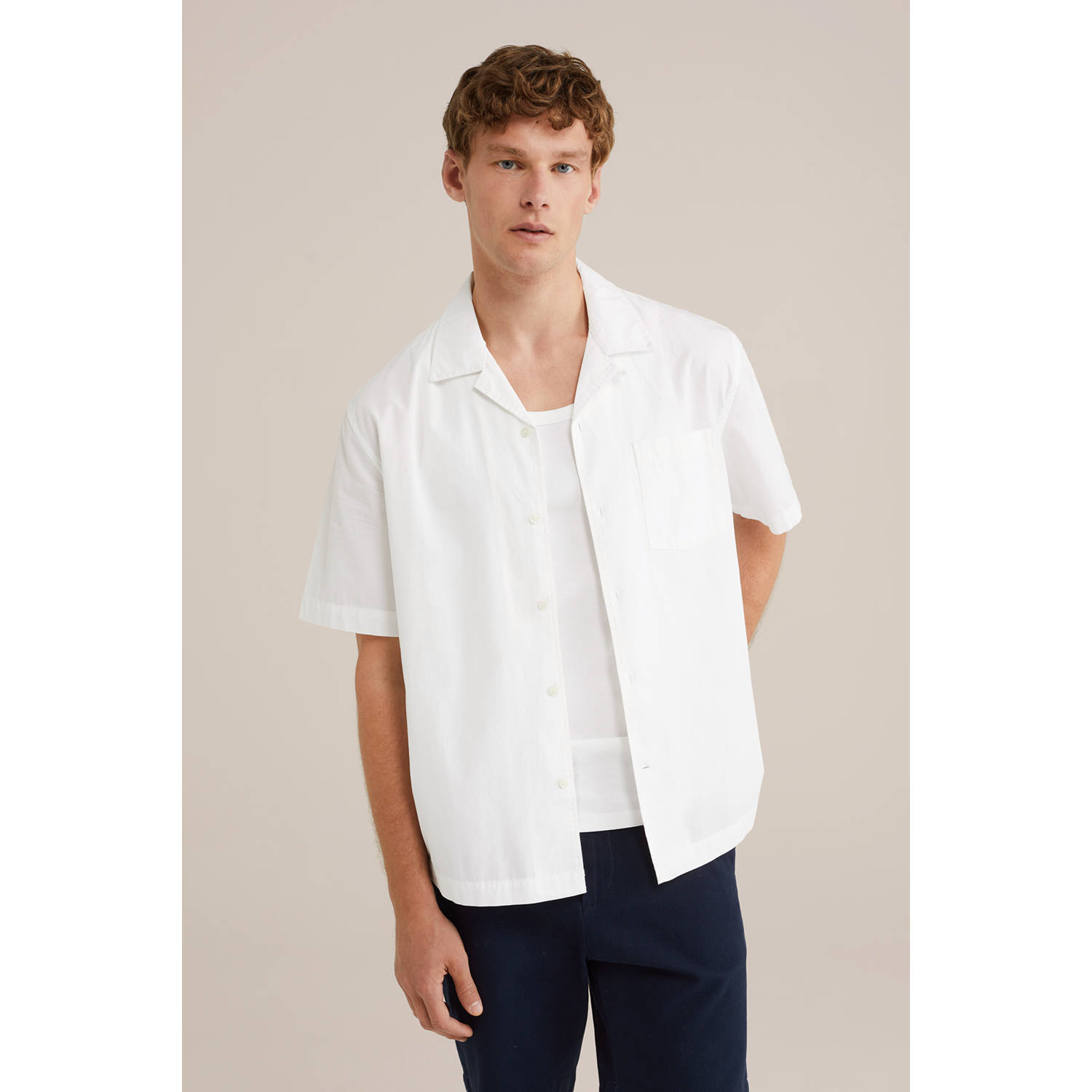 WE Fashion casual overhemd wit