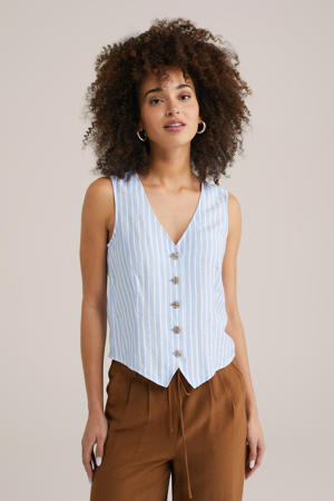 gilet lichtblauw
