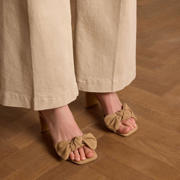thumbnail: Manfield suède sandalettes beige
