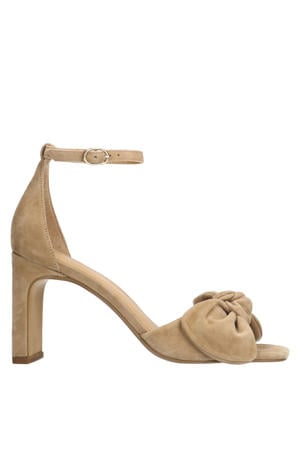 suède sandalettes beige
