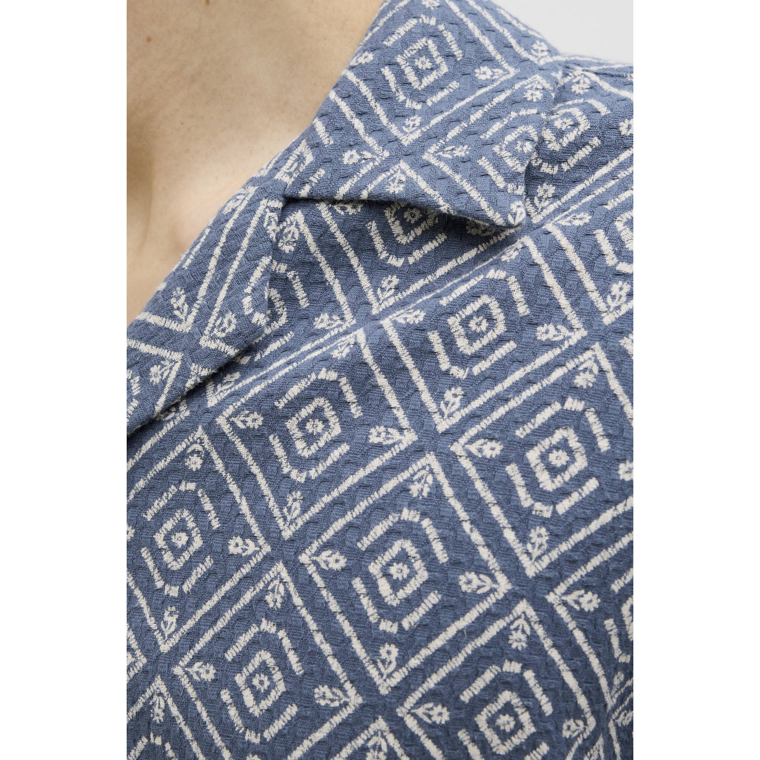 JACK & JONES PREMIUM casual overhemd blauw