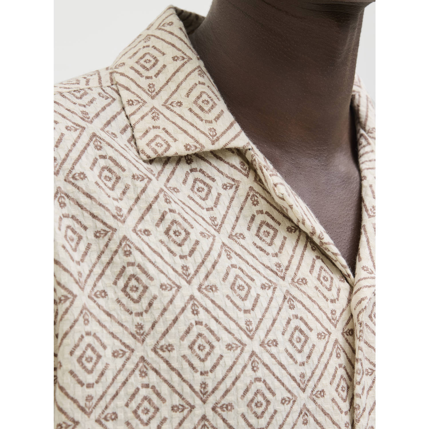 JACK & JONES PREMIUM casual overhemd beige