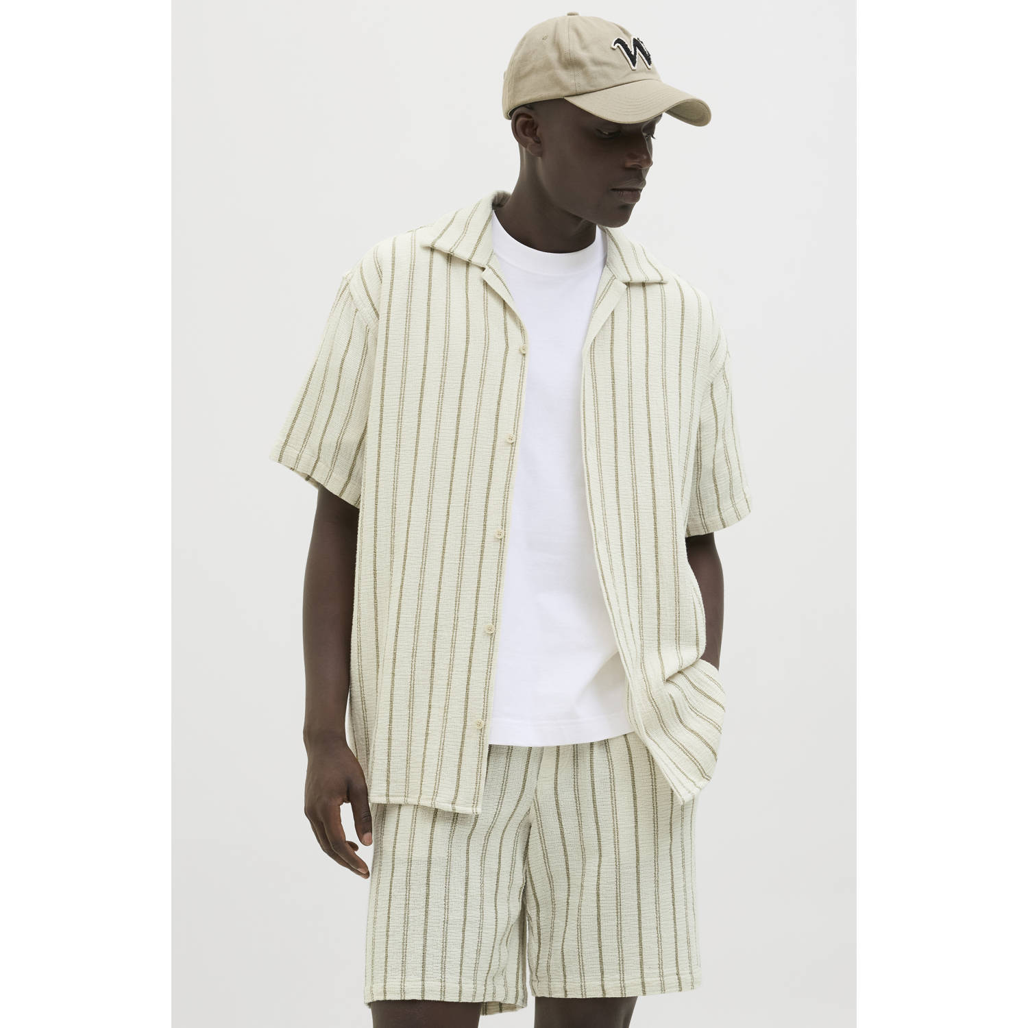 Jack & Jones Overhemd met korte mouwen JORCOBA STRIPE RESORT SHIRT SS SN