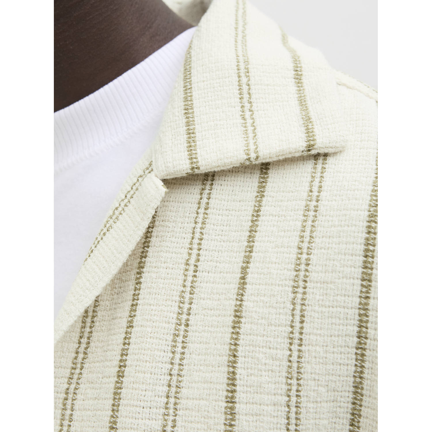 JACK & JONES ORIGINALS relaxed overhemd JORCOBA ecru
