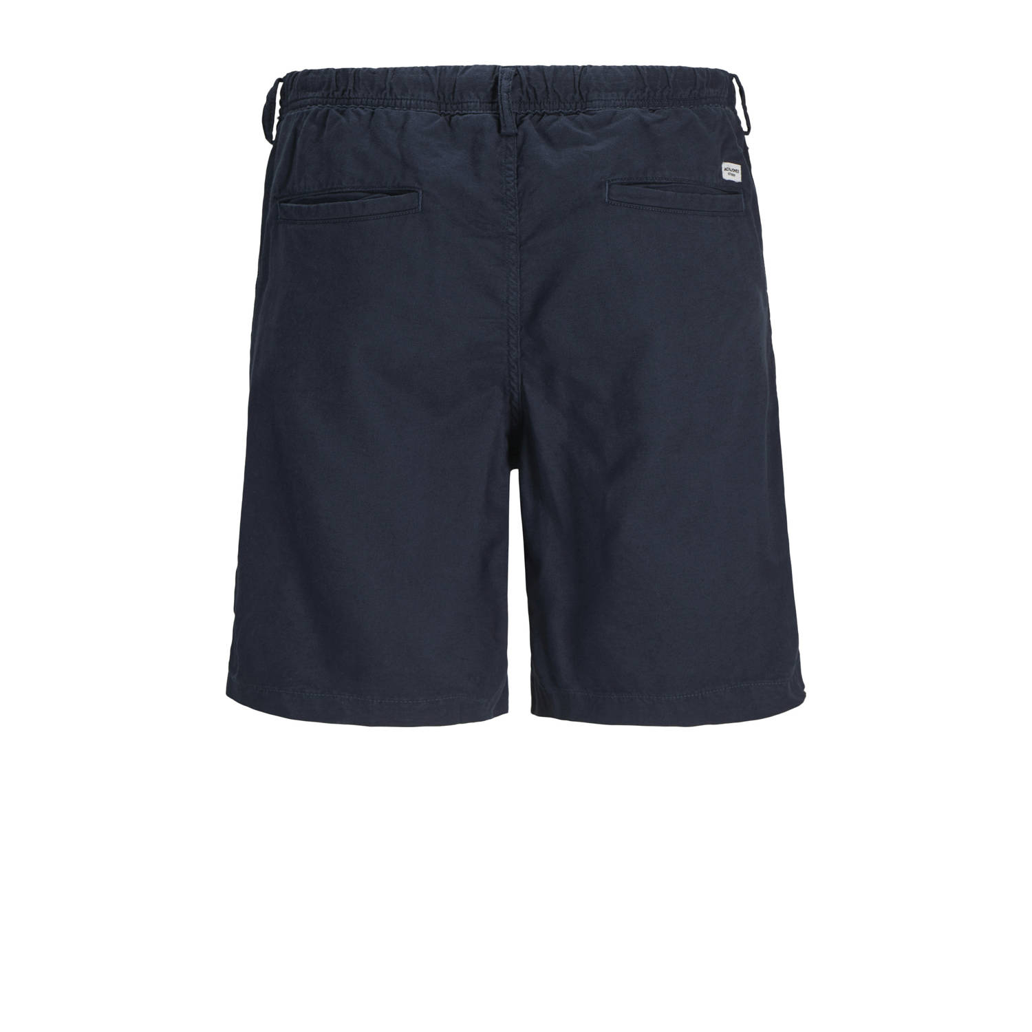 JACK & JONES PANTS STUDIO linnen relaxed casual short donkerblauw