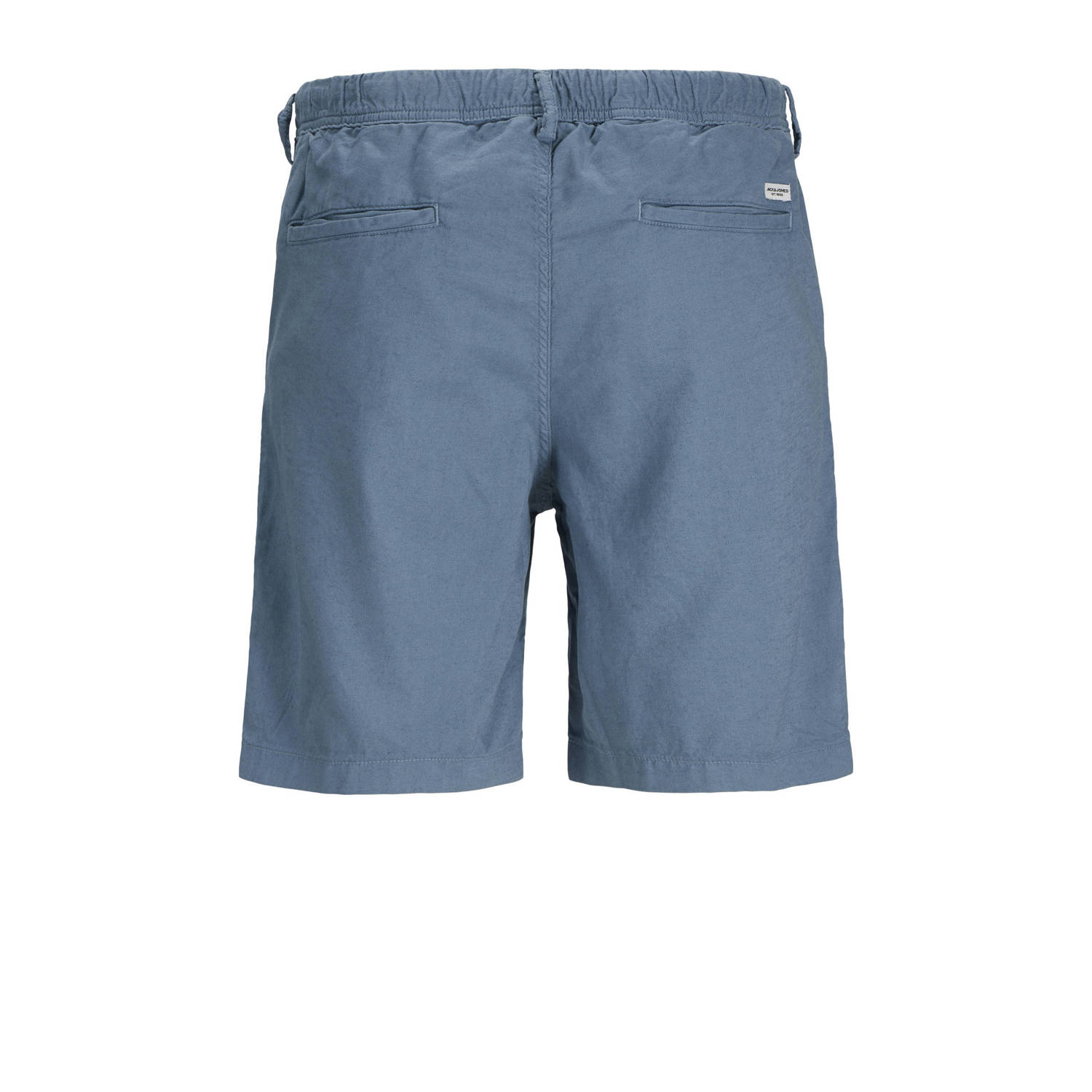 JACK & JONES PANTS STUDIO linnen relaxed casual short blauw