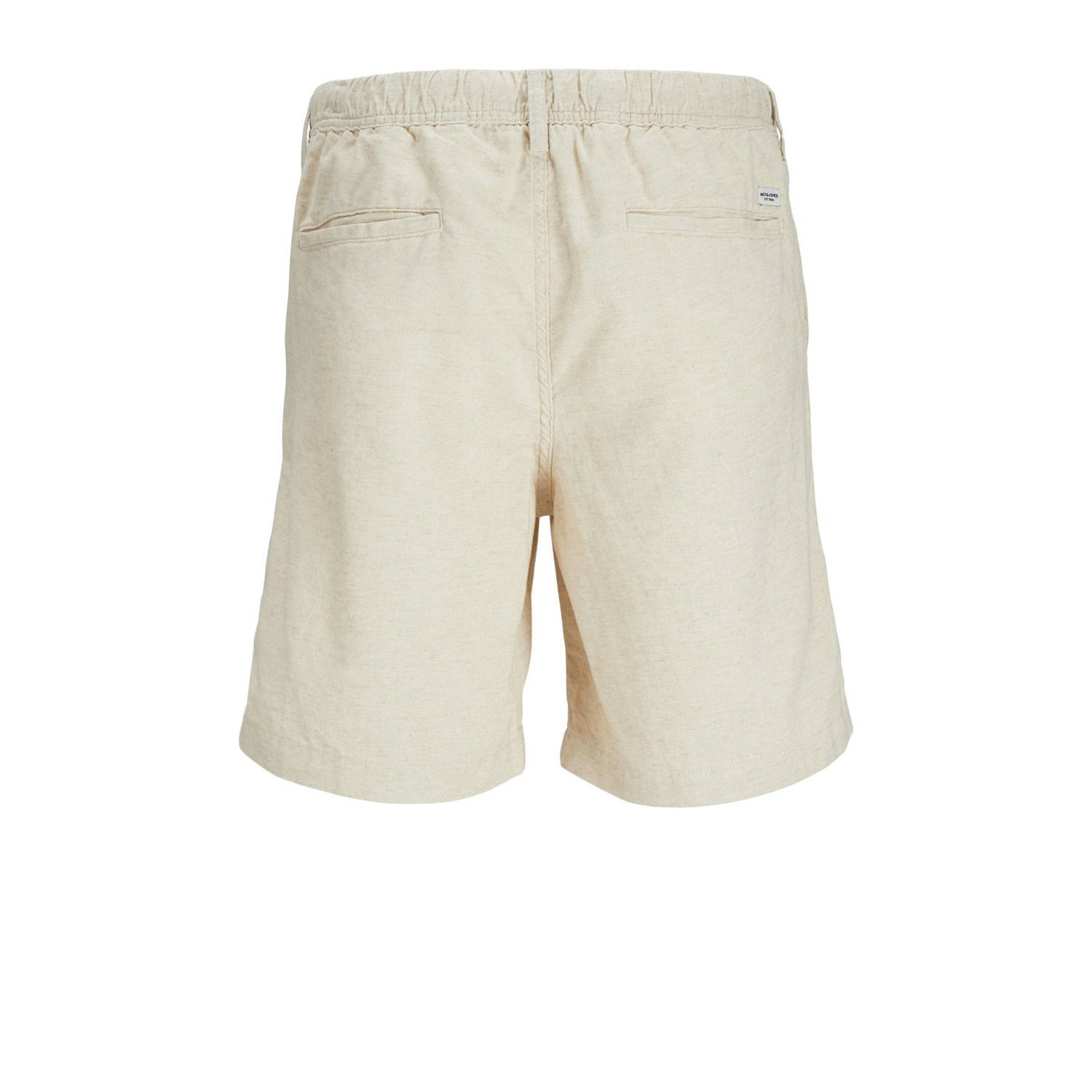 JACK & JONES PANTS STUDIO linnen relaxed casual short ecru