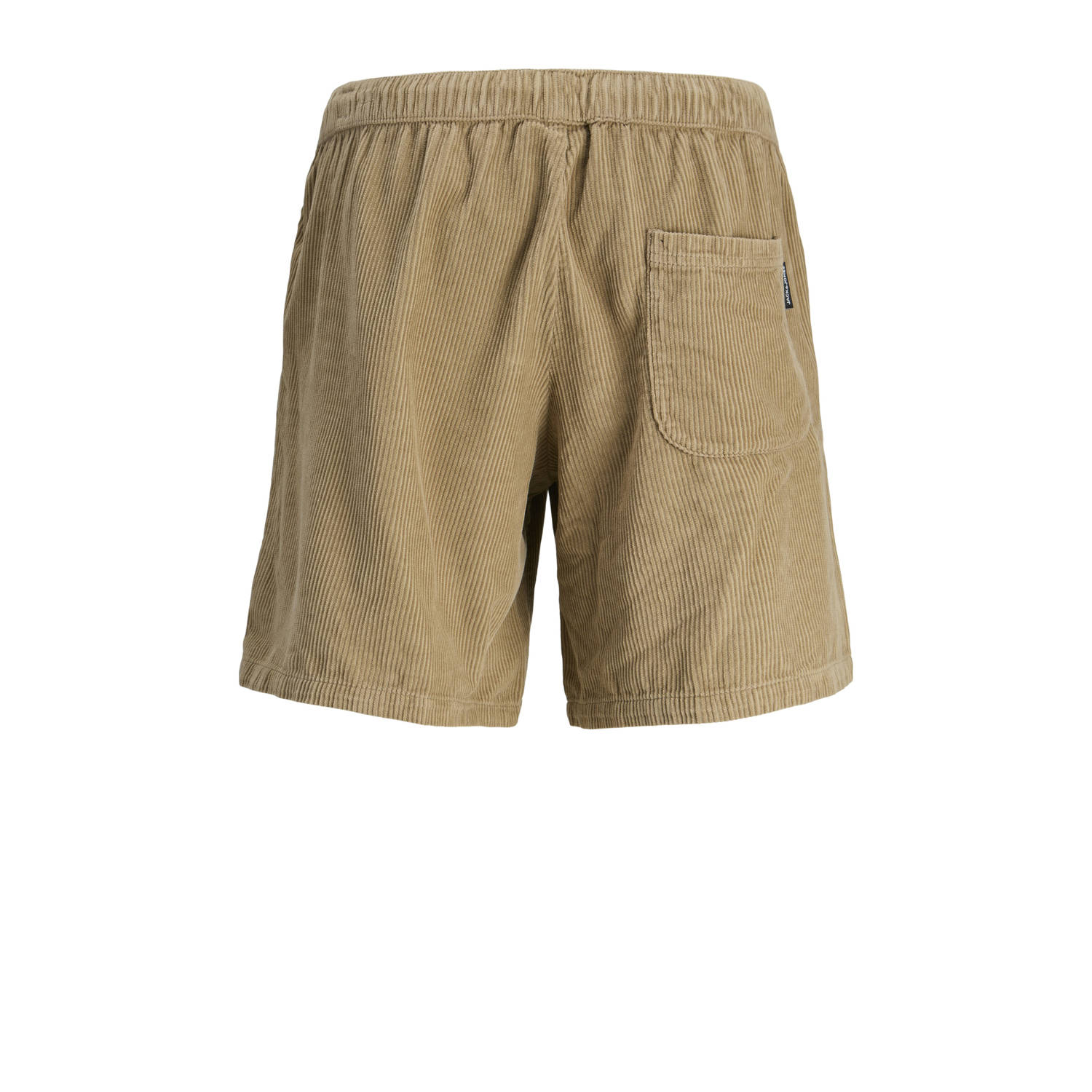 JACK & JONES PANTS STUDIO corduroy wide leg bermuda short lichtbruin