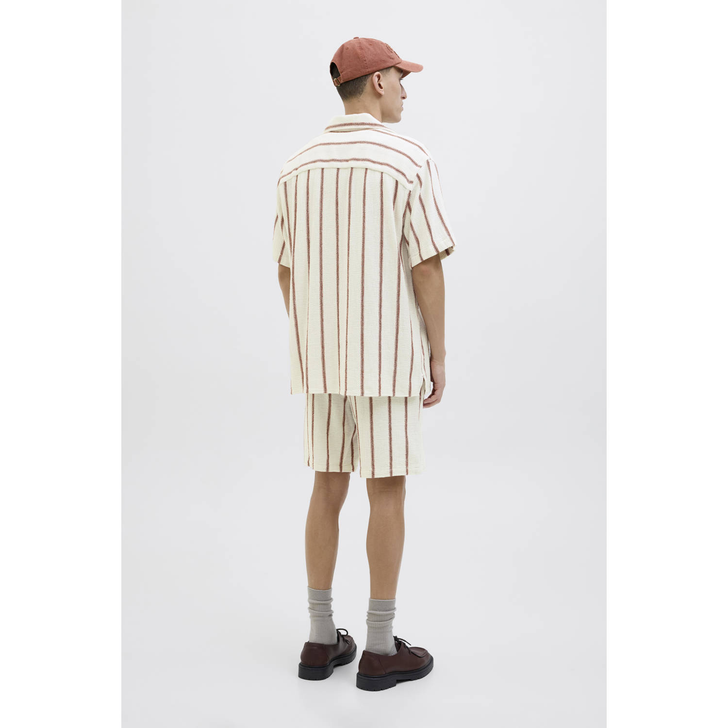 JACK & JONES ORIGINALS relaxed overhemd JORCOBA ecru