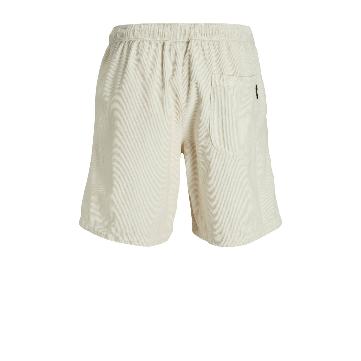 JACK & JONES PANTS STUDIO corduroy wide leg bermuda short ecru