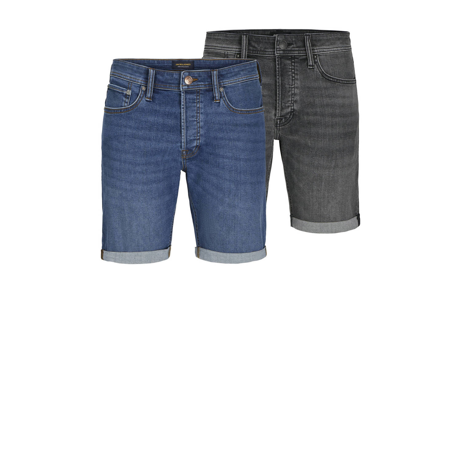 JACK & JONES JEANS INTELLIGENCE regular denim short (set van 2)