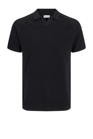 regular polo gebreid zwart