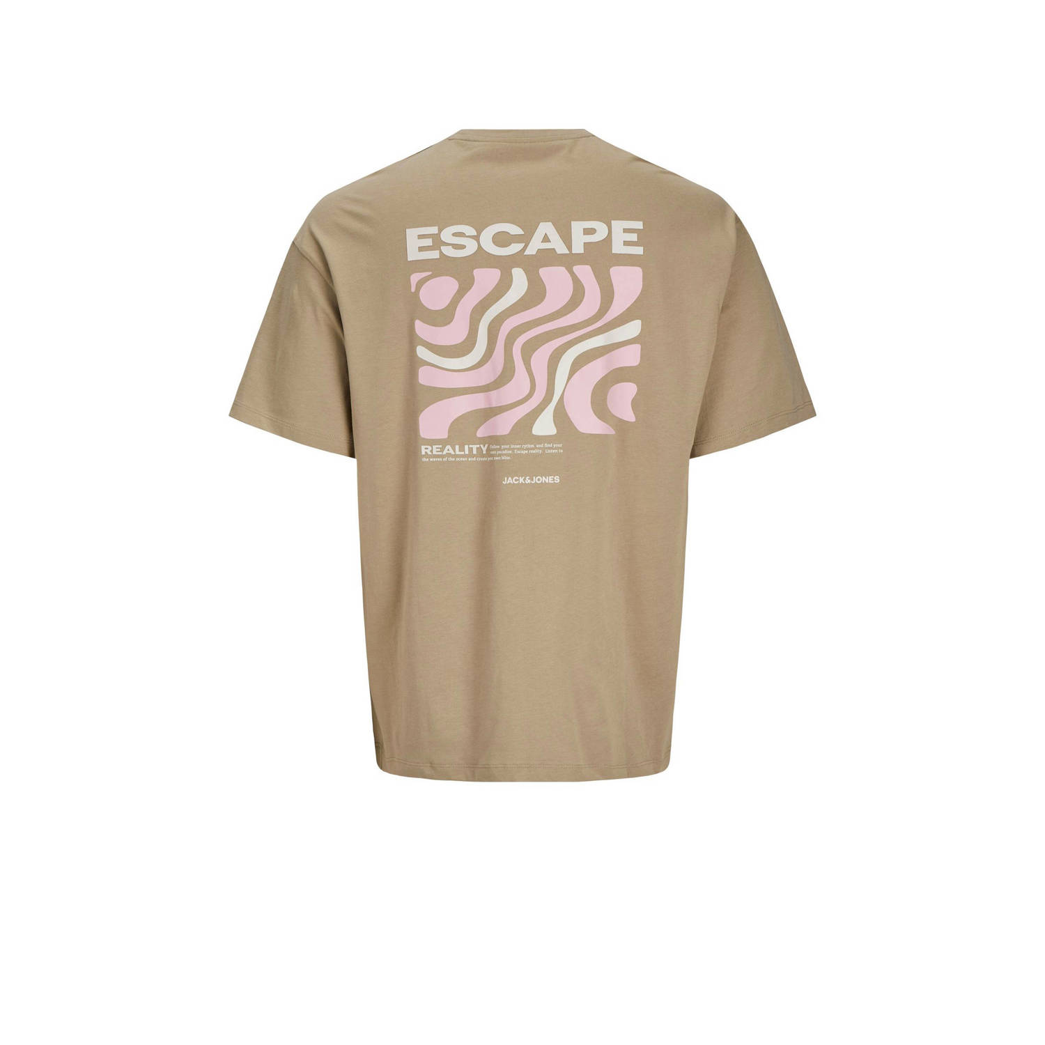 JACK & JONES T-shirt lichtbruin