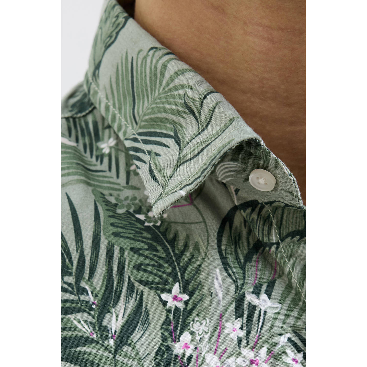 JACK & JONES casual overhemd groen