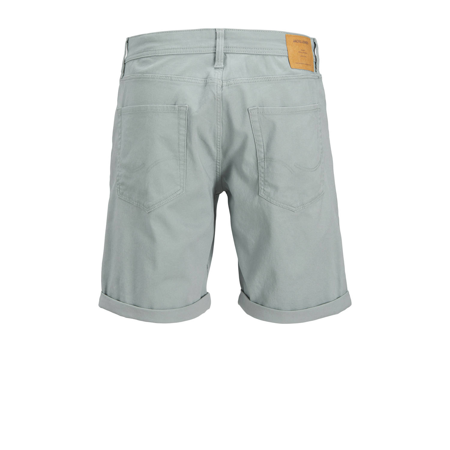 JACK & JONES PANTS STUDIO regular denim short grijsblauw