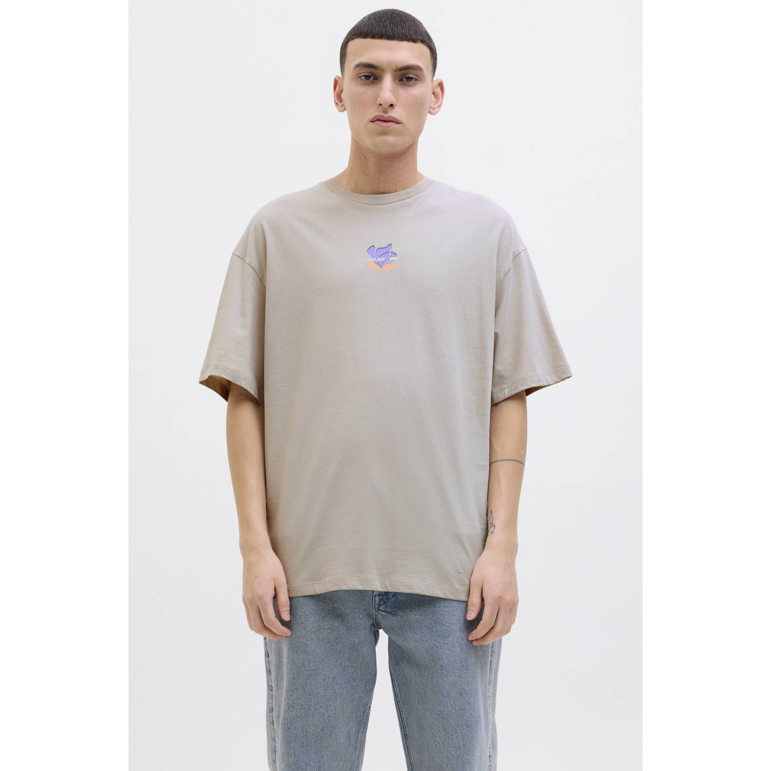 Jack & jones T-shirt met labelprint