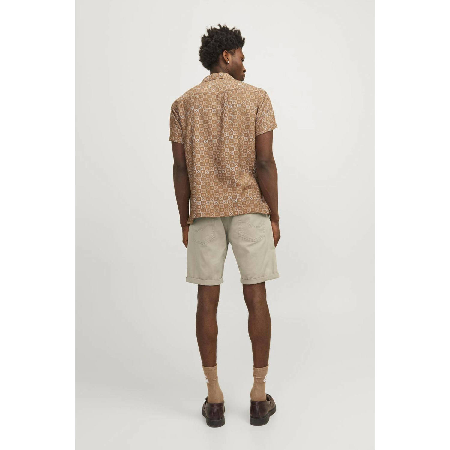 JACK & JONES PANTS STUDIO regular denim short beige
