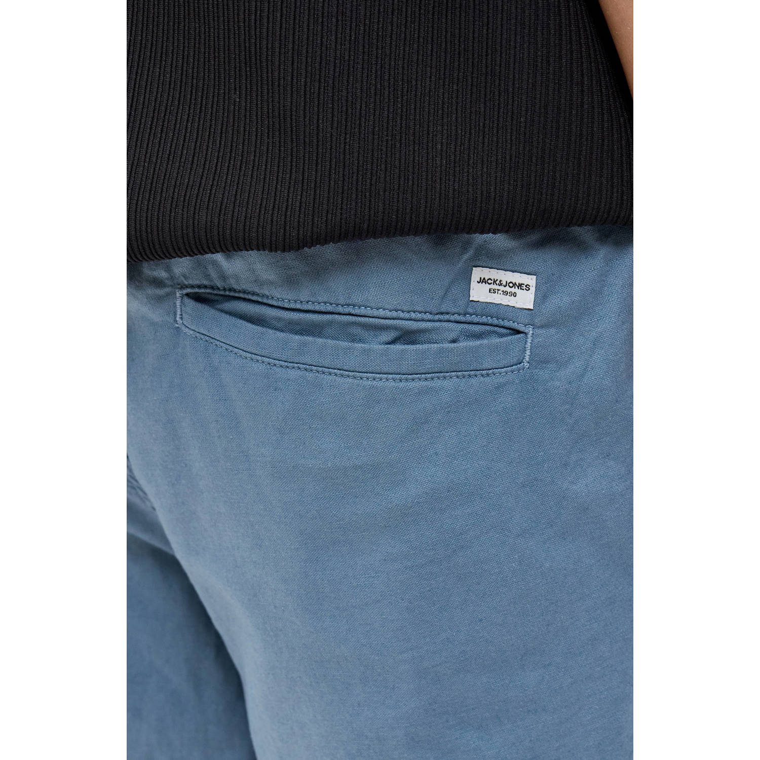 JACK & JONES PANTS STUDIO linnen relaxed casual short (set van 2)
