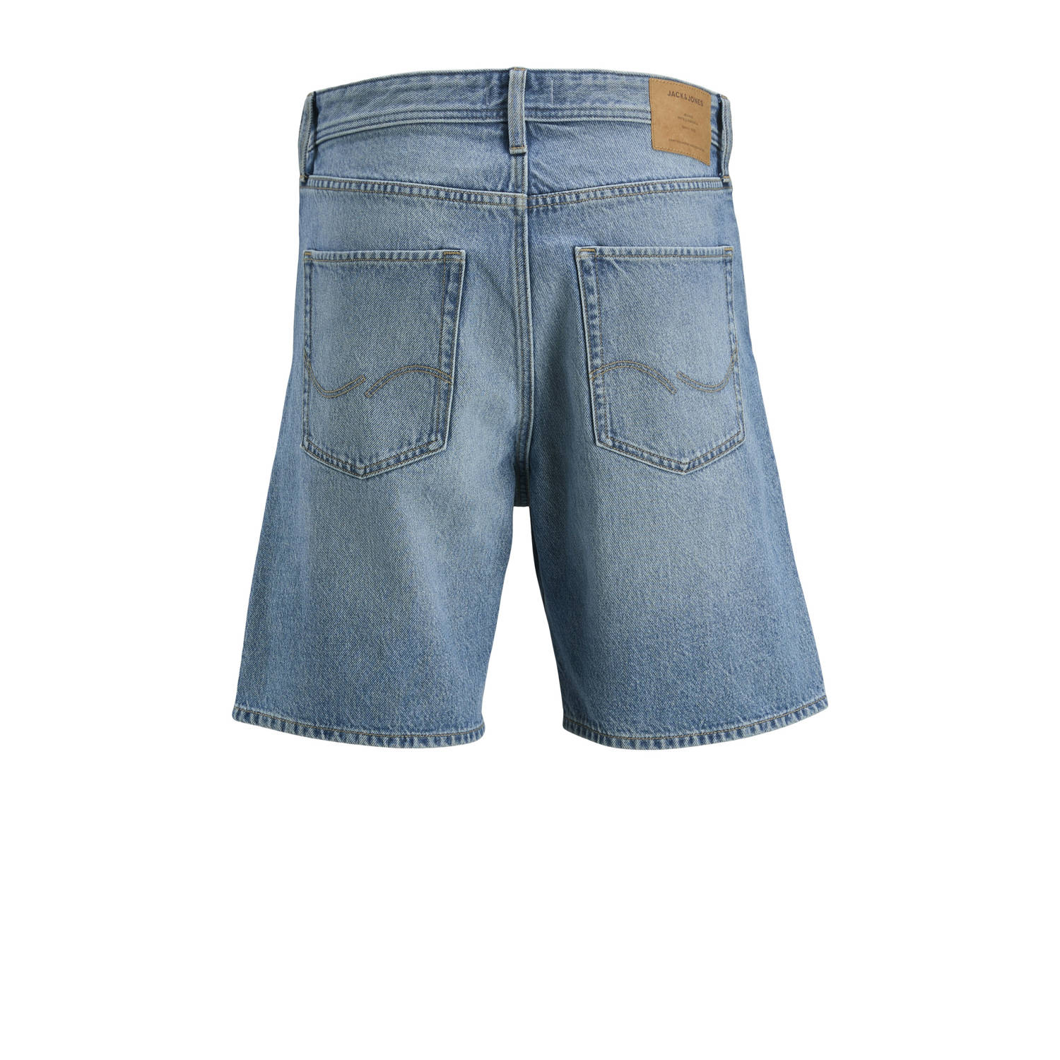 JACK & JONES PLUS SIZE denim loose short medium blue denim