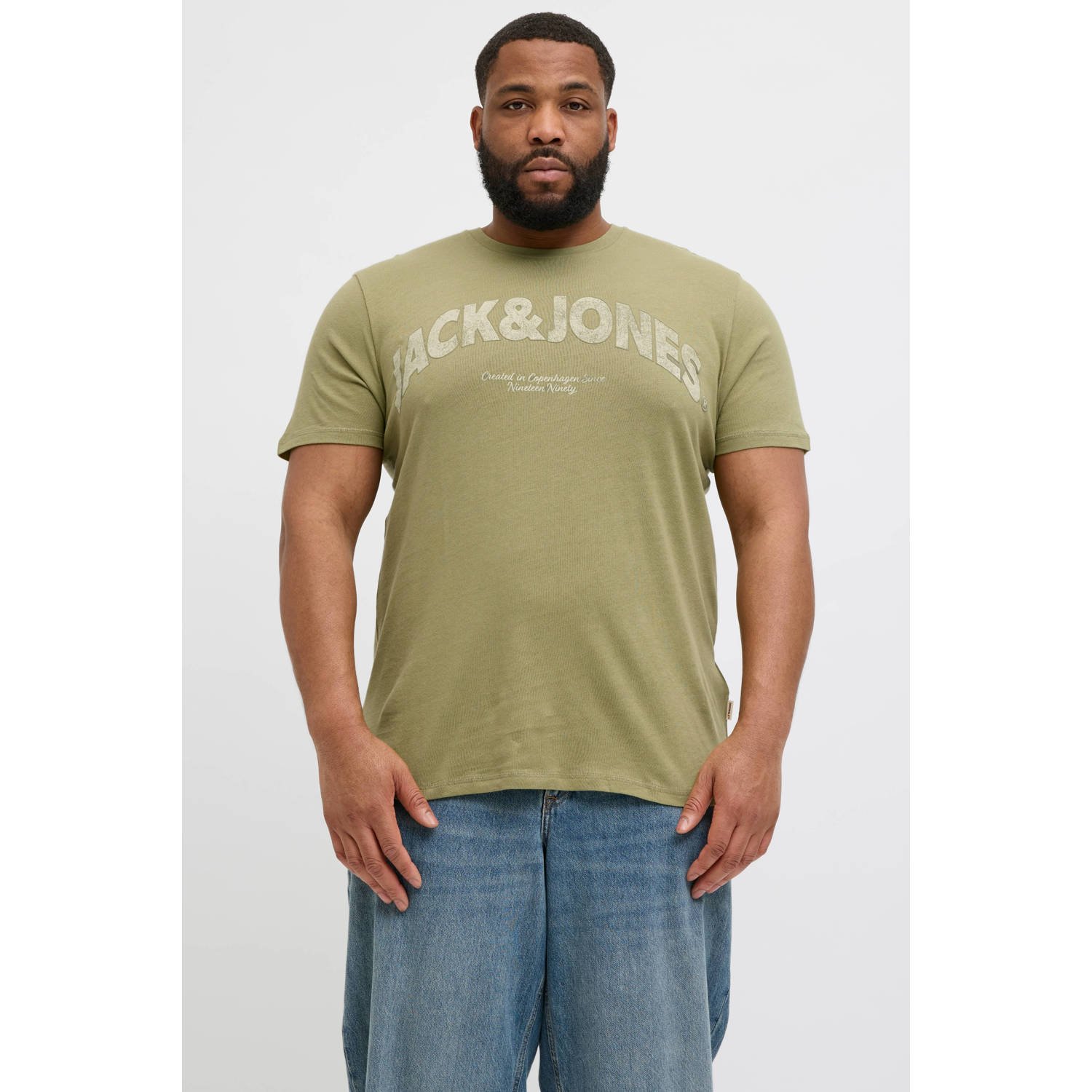 JACK & JONES PLUS SIZE T-shirt groen