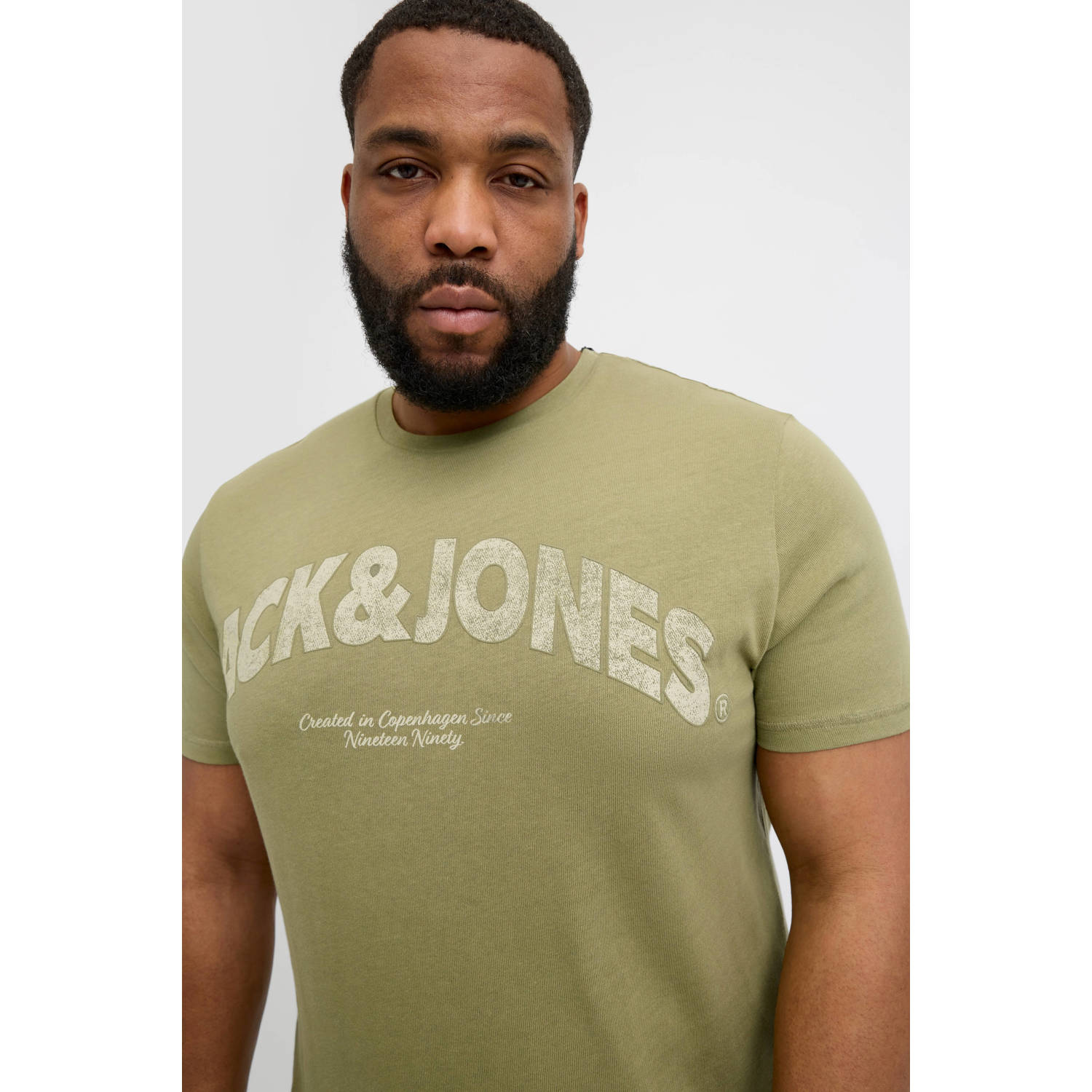 JACK & JONES PLUS SIZE T-shirt groen